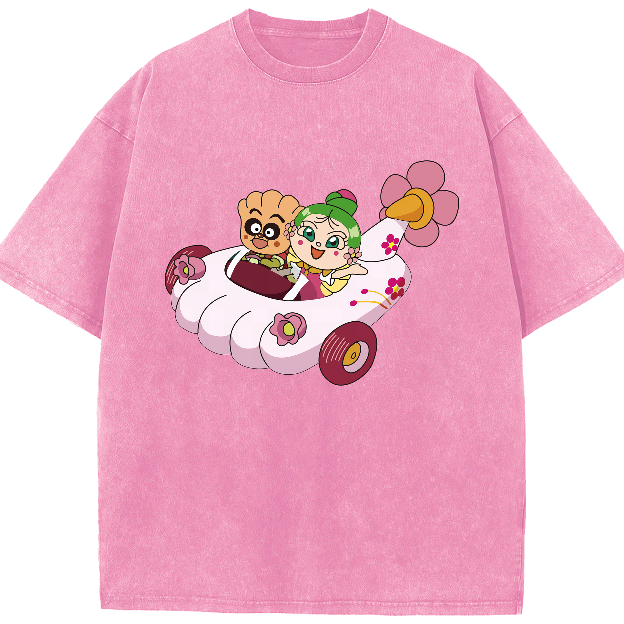 （画像用） アンパンマン Anpanman 綿100% ヴィンテージ風 半袖Tシャツ（フロントプリント）